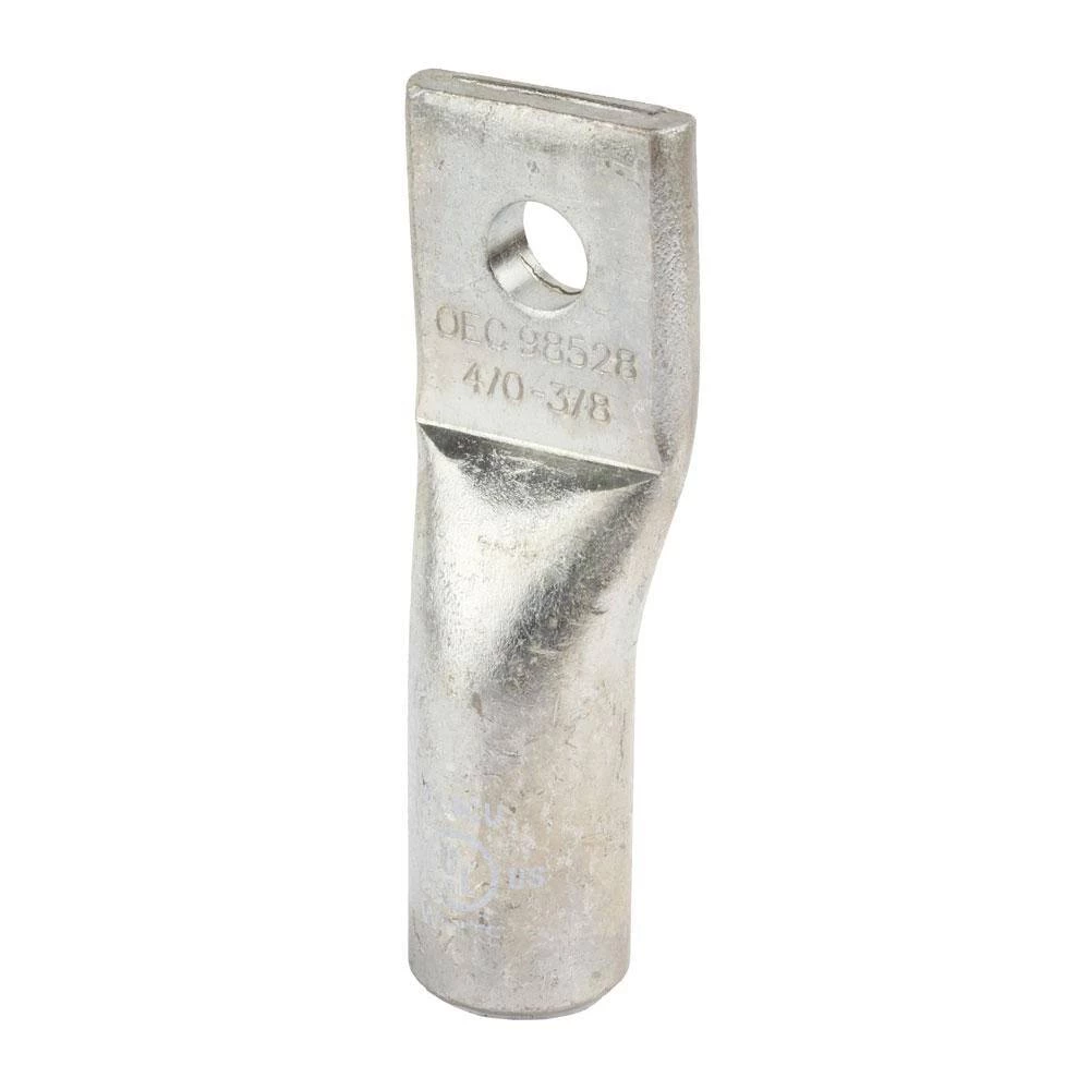 Aluminum 1-Hole Straight Short Barrel Compression Lug for 4/0 Stranded Wire in White by Commercial Electric 4 Aluminum 1-Hole Straight Short Barrel Compression Lug for 4/0 Stranded Wire in White by Commercial Electric - Image 2