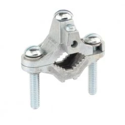 1/2 in. to 1 in. Zinc Ground Clamp for #8 SOL/STR to #6 STR Wire by Commercial Electric 8 1/2 in. to 1 in. Zinc Ground Clamp for #8 SOL/STR to #6 STR Wire by Commercial Electric -Eaton Sales commercial electric accessories goe 01zc 40 1000