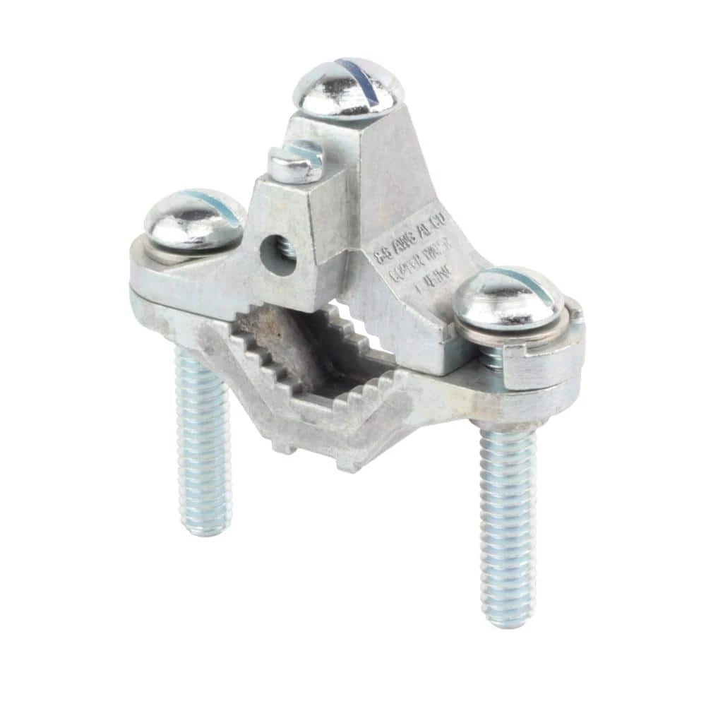 1/2 in. to 1 in. Zinc Ground Clamp for #8 SOL/STR to #6 STR Wire by Commercial Electric 4 1/2 in. to 1 in. Zinc Ground Clamp for #8 SOL/STR to #6 STR Wire by Commercial Electric - Image 2