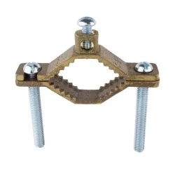 1-1/4 in. to 2 in. Bronze Ground Clamp for 10 - 2 AWG by Commercial Electric