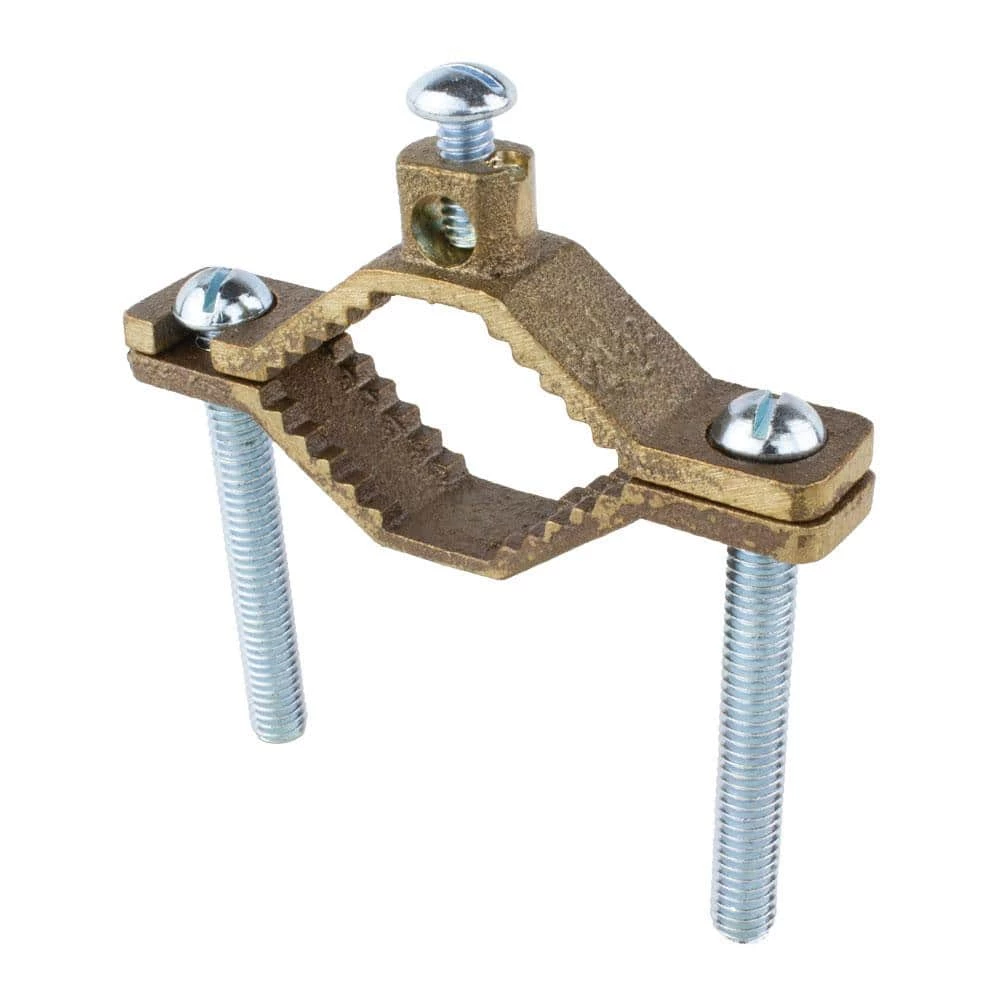 1-1/4 in. to 2 in. Bronze Ground Clamp for 10 - 2 AWG by Commercial Electric 4 1-1/4 in. to 2 in. Bronze Ground Clamp for 10 - 2 AWG by Commercial Electric - Image 2