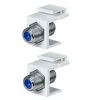 Twist-On F-Connector in White (2-Pack) by Commercial Electric -Eaton Sales commercial electric cable connectors 5010 wh 2pk 64 1000