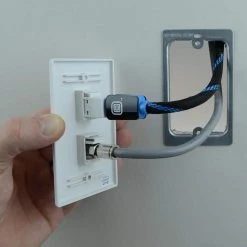 Twist-On F-Connector in White (2-Pack) by Commercial Electric -Eaton Sales commercial electric cable connectors 5010 wh 2pk c3 1000