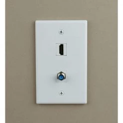 Twist-On F-Connector - White by Commercial Electric -Eaton Sales commercial electric cable connectors 5010 wh 4f 1000