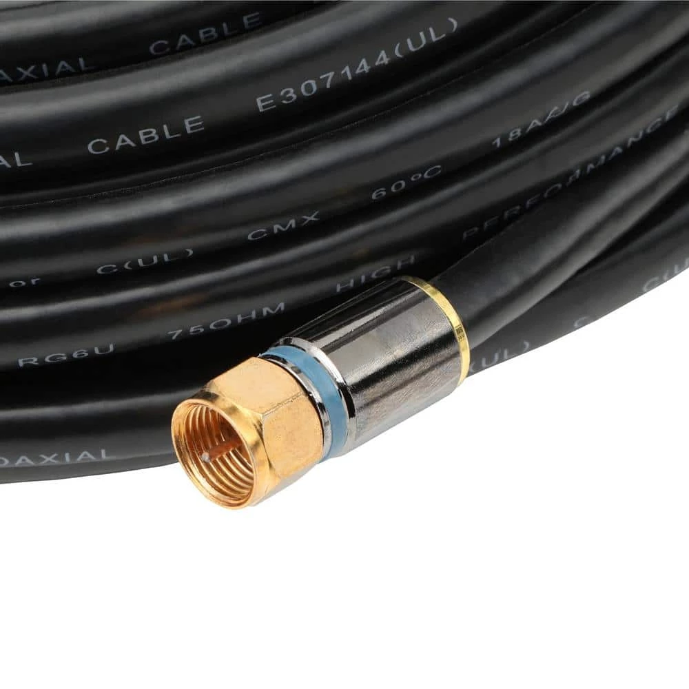 100 ft. RG-6 Quad Shielded Coaxial Cable by Commercial Electric 4 100 ft. RG-6 Quad Shielded Coaxial Cable by Commercial Electric - Image 2