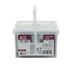 1-1/2 in. x 2-1/2 in. Steel Nail Plate (50-Pack) by Commercial Electric -Eaton Sales commercial electric conduit fittings fanps 250 50 1f 1000