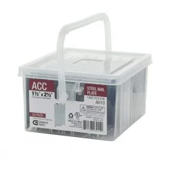 1-1/2 in. x 2-1/2 in. Steel Nail Plate (50-Pack) by Commercial Electric -Eaton Sales commercial electric conduit fittings fanps 250 50 44 1000