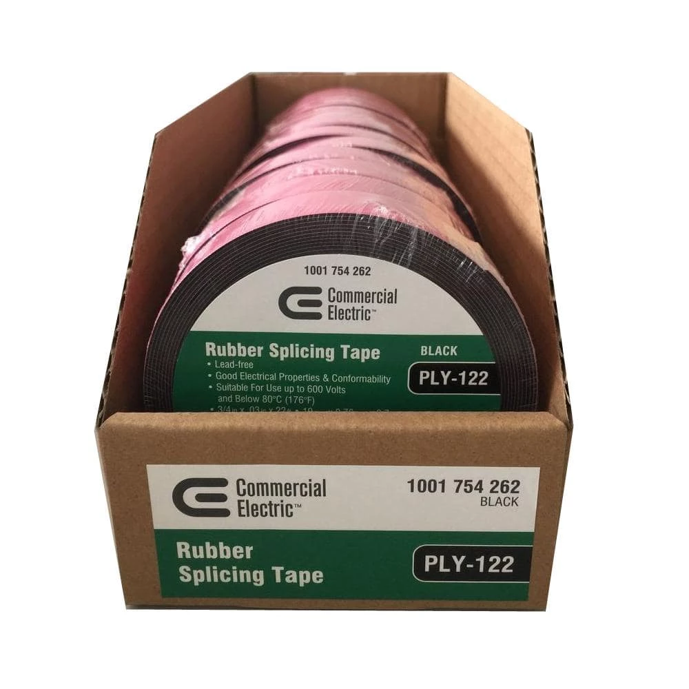 3/4 in. x 22 ft. Rubber Splicing Tape by Commercial Electric 6 3/4 in. x 22 ft. Rubber Splicing Tape by Commercial Electric - Image 4