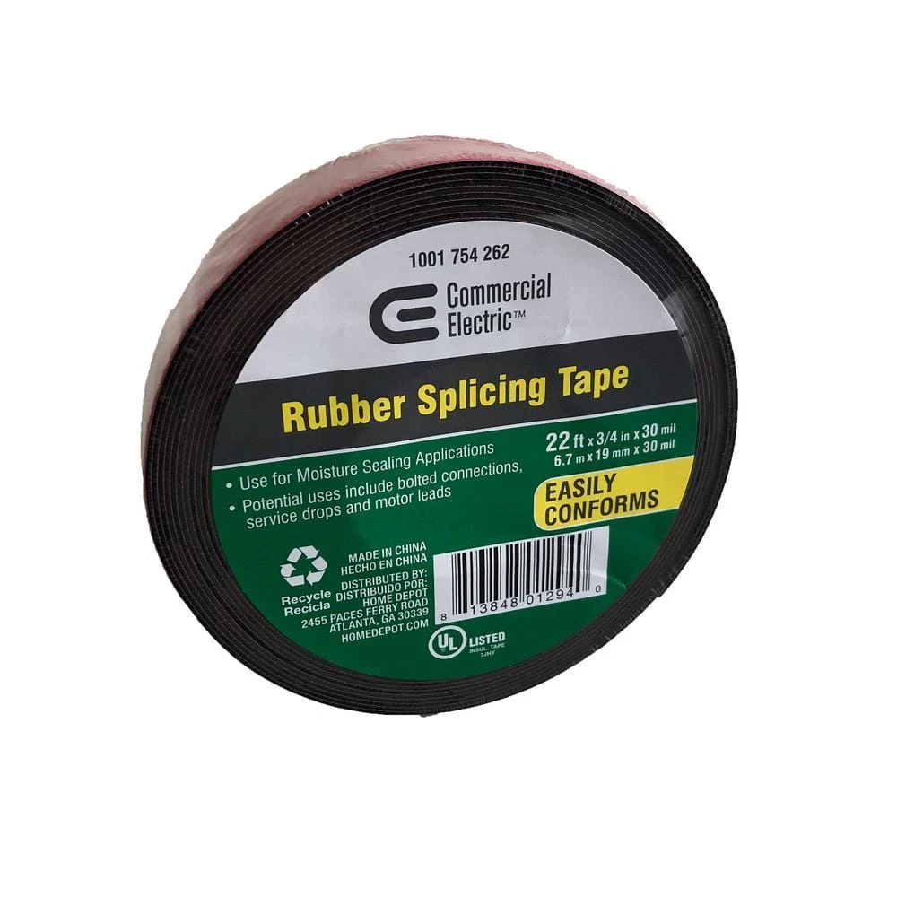 3/4 in. x 22 ft. Rubber Splicing Tape by Commercial Electric 8 3/4 in. x 22 ft. Rubber Splicing Tape by Commercial Electric - Image 6