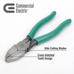 7 in. Wire Cutting Pliers by Commercial Electric -Eaton Sales commercial electric electrician s lineman s pliers ce180837 4f 1000