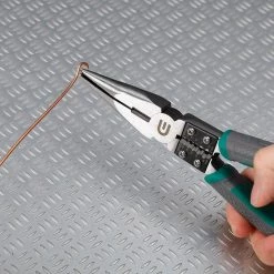 8 in. Long Nose Pliers and Stripper by Commercial Electric -Eaton Sales commercial electric electrician s needle nose pliers ce190203 4f 1000