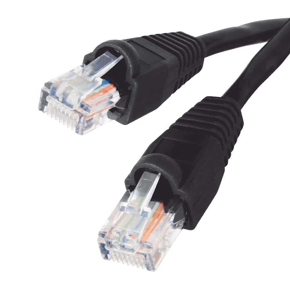 7 ft. 24/7-Gauge 8-Wire CAT6 Ethernet Cable, Black by Commercial Electric 3 7 ft. 24/7-Gauge 8-Wire CAT6 Ethernet Cable, Black by Commercial Electric