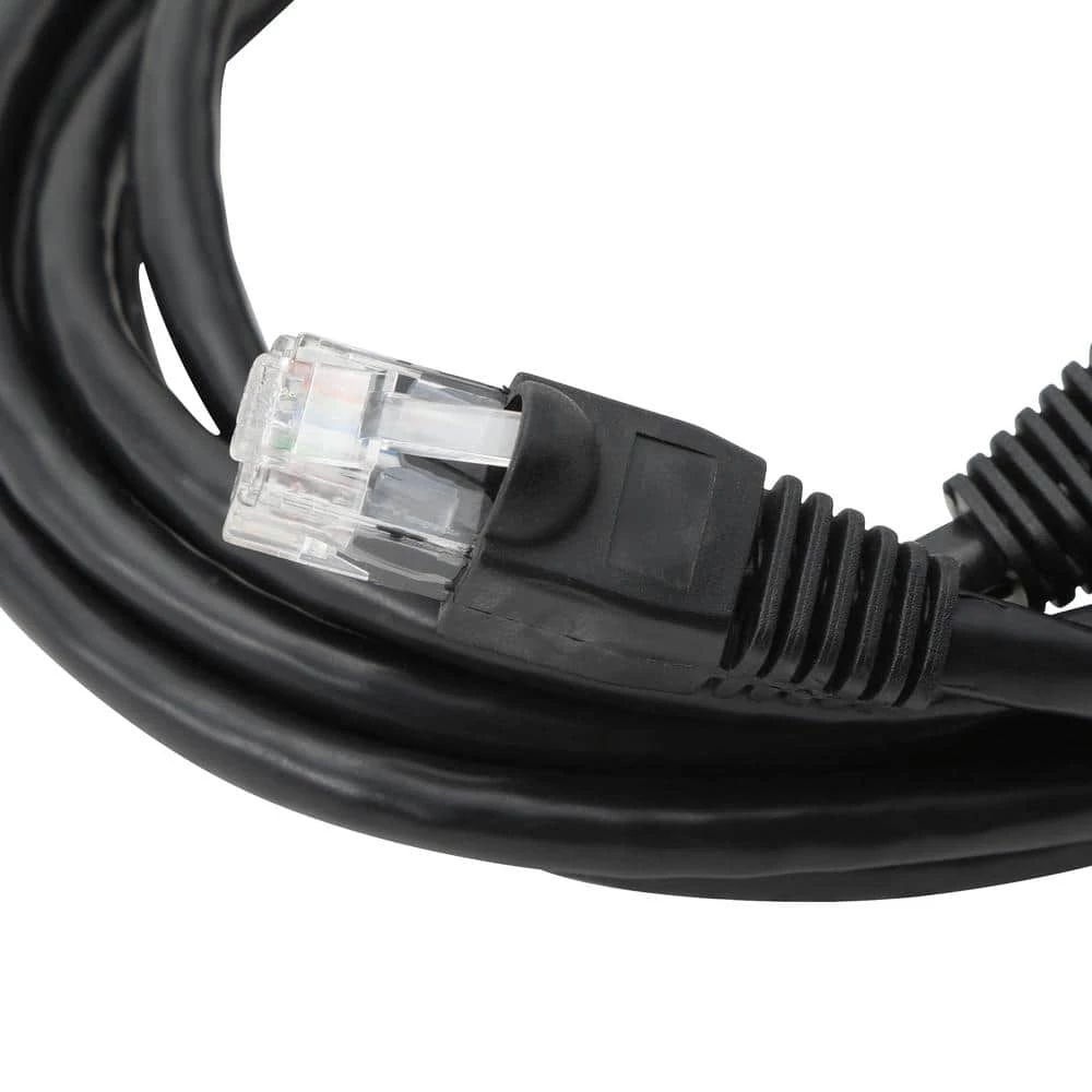 7 ft. 24/7-Gauge 8-Wire CAT6 Ethernet Cable, Black by Commercial Electric 4 7 ft. 24/7-Gauge 8-Wire CAT6 Ethernet Cable, Black by Commercial Electric - Image 2