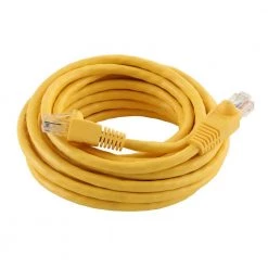 15 ft. CAT5e UTP Ethernet Cable, Yellow by Commercial Electric -Eaton Sales commercial electric ethernet cables 575698 15 40 1000