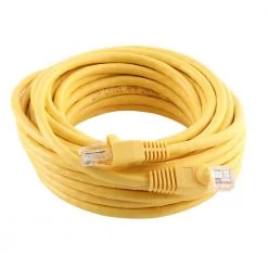 25 ft. CAT5E Ethernet Cable in Yellow by Commercial Electric -Eaton Sales commercial electric ethernet cables bstc5 25yl e1 1000