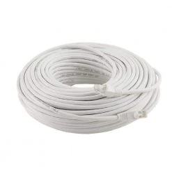 100 ft. CAT6 Ethernet Cable in White by Commercial Electric -Eaton Sales commercial electric ethernet cables bstc6 100wh 40 1000