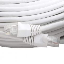 150 ft. CAT6 Ethernet Cable in White by Commercial Electric 7 150 ft. CAT6 Ethernet Cable in White by Commercial Electric -Eaton Sales commercial electric ethernet cables bstc6 150wh 40 1000