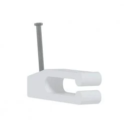 Telephone Wire Nail-In Clips, White (20-Pack) by Commercial Electric -Eaton Sales commercial electric extension cord accessories nailin clips 20 40 1000