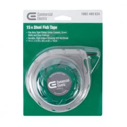 15 ft. Mini Cable Snake Fish Tape by Commercial Electric 17 15 ft. Mini Cable Snake Fish Tape by Commercial Electric -Eaton Sales commercial electric fish tape poles ce eft 15 66 1000