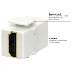 HDMI Insert - White by Commercial Electric -Eaton Sales commercial electric jacks 5060 wh 1f 1000