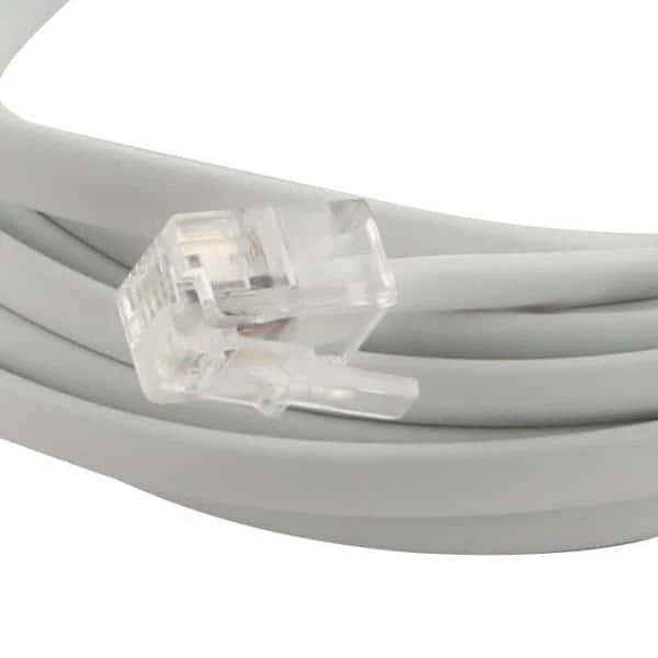 12 ft. Telephone Line Cord, White by Commercial Electric 5 12 ft. Telephone Line Cord, White by Commercial Electric - Image 3