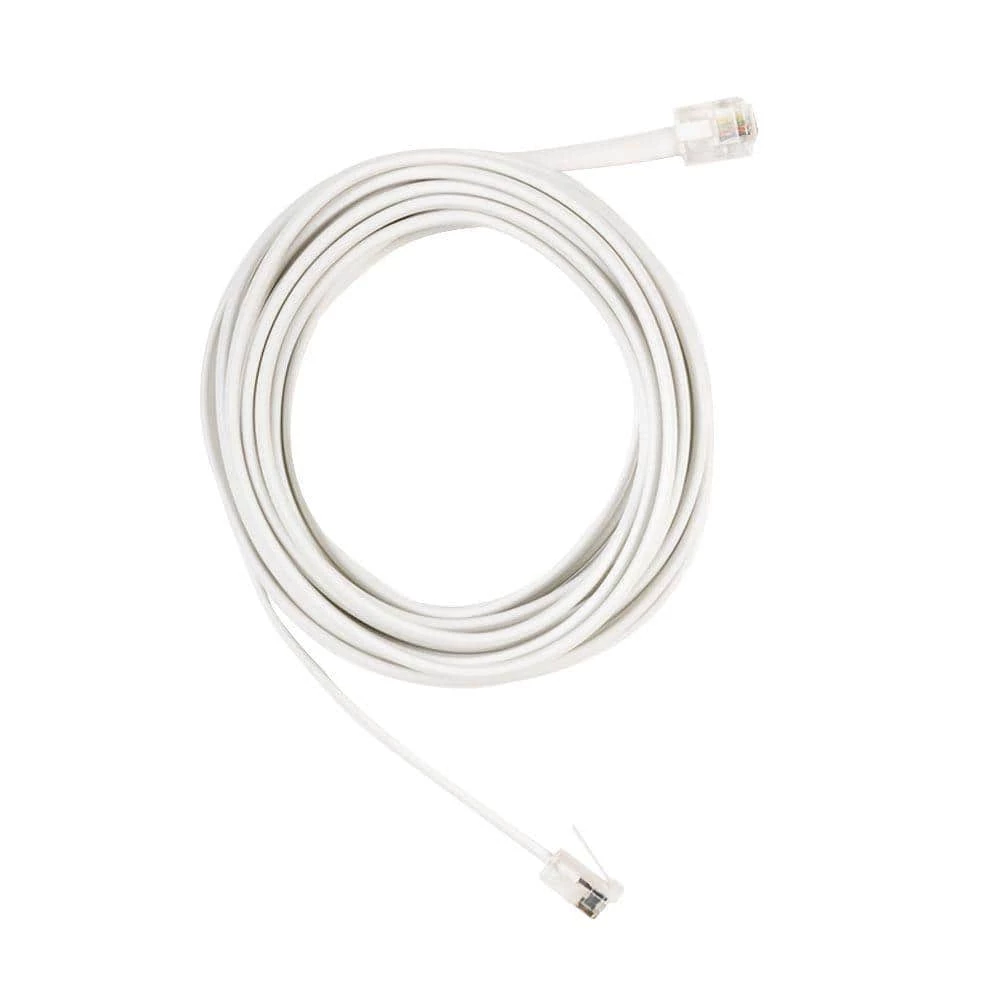 12 ft. Telephone Line Cord, White by Commercial Electric 3 12 ft. Telephone Line Cord, White by Commercial Electric