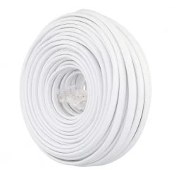 50 ft. Telephone Line Cord, White by Commercial Electric -Eaton Sales commercial electric telephone cords 50ft line cord 4c wh 44 1000