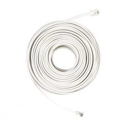 50 ft. Telephone Line Cord, White by Commercial Electric