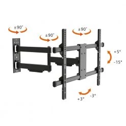 Full Motion Wall Mount for 32 in. to 90 in. TVs by Commercial Electric -Eaton Sales commercial electric tv mounts mb 53290 fa 1000