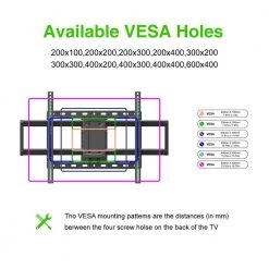 Full Motion Wall Mount for 32 in. to 90 in. TVs by Commercial Electric -Eaton Sales commercial electric tv mounts xd2616 l 4f 1000