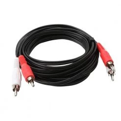 15 ft. Audio Cable with RCA Plugs by Commercial Electric 8 15 ft. Audio Cable with RCA Plugs by Commercial Electric -Eaton Sales commercial electric vga cables 280489 40 1000
