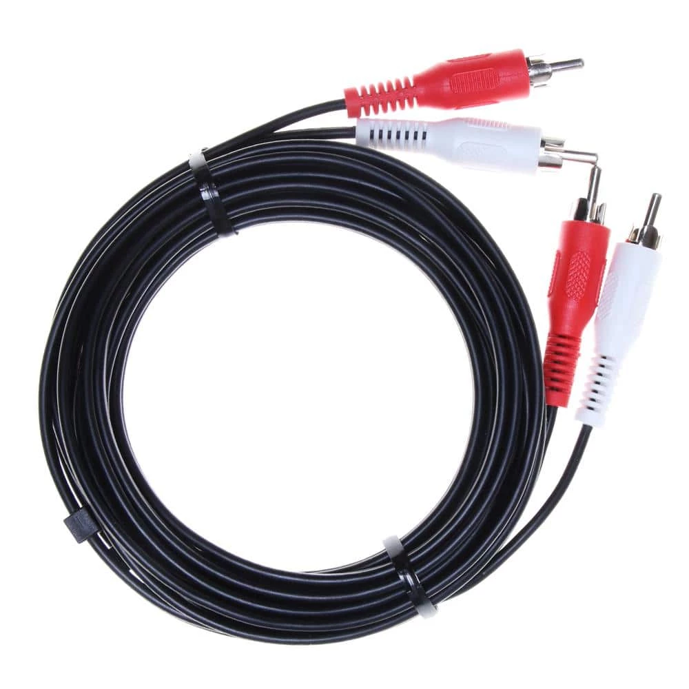 15 ft. Audio Cable with RCA Plugs by Commercial Electric 3 15 ft. Audio Cable with RCA Plugs by Commercial Electric