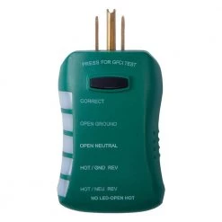 GFCI Outlet Circuit Analyzer Tester by Commercial Electric