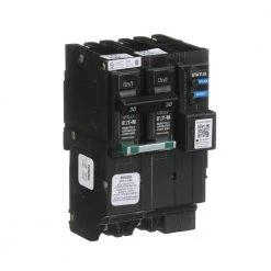 Smart Circuit Breaker 2-Pole 30 Amp 120-Volt/240-Volt 10 kA Interrupt Rating by Eaton -Eaton Sales eaton double pole breakers brem2030 fa 1000