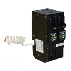 Type BR 20 Amp 1 in. Double Pole Plug-On Combination Arc Fault Circuit Breaker by Eaton