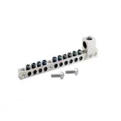 BR and CH 10 Terminal Plug-On Neutral Ground Bar with 2/0 Lug by Eaton