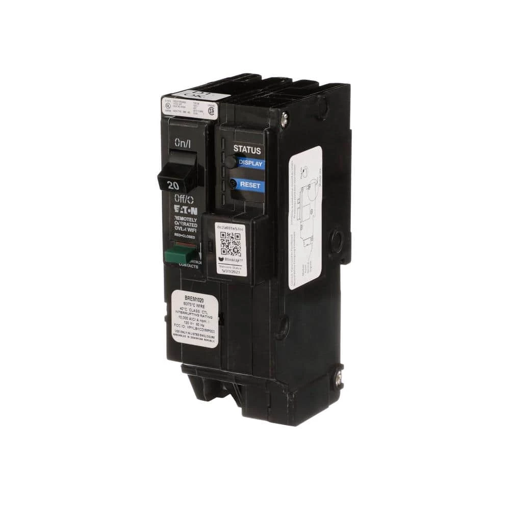 Smart Circuit Breaker 1-Pole 20 Amp 120-Volt 10 kA Interrupt Rating by Eaton 4 Smart Circuit Breaker 1-Pole 20 Amp 120-Volt 10 kA Interrupt Rating by Eaton - Image 2