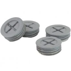 1/2 in. Gray Weatherproof Closure Plugs by Commercial Electric