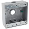 3/4 in. Gray 2-Gang 3-Holes Weatherproof Box by Commercial Electric 1 3/4 in. Gray 2-Gang 3-Holes Weatherproof Box by Commercial Electric -Eaton Sales gray commercial electric boxes brackets wdb375g 64 1000