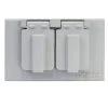 Gray 1-Gang Duplex Weatherproof Outlet Cover by Commercial Electric -Eaton Sales gray commercial electric covers wcdh1g 64 1000