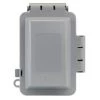 Gray 1-Gang Extra-Duty Non-Metallic While-In-Use Weatherproof Horizontal/Vertical Receptacle Cover by Commercial Electric 1 Gray 1-Gang Extra-Duty Non-Metallic While-In-Use Weatherproof Horizontal/Vertical Receptacle Cover by Commercial Electric -Eaton Sales gray commercial electric covers wcw1pg 64 1000