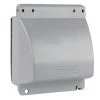 Gray 2-Gang Extra Duty While-In-Use Weatherproof Receptacle Cover by Commercial Electric -Eaton Sales gray commercial electric covers wcw2g 64 1000