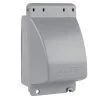 Gray 1-Gang Deep Extra-Duty While-In-Use Weatherproof Vertical Receptacle Cover by Commercial Electric 1 Gray 1-Gang Deep Extra-Duty While-In-Use Weatherproof Vertical Receptacle Cover by Commercial Electric -Eaton Sales gray commercial electric covers wcwdv1g 64 1000