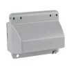 Gray 1-Gang Extra Duty While-In-Use Weatherproof Horizontal Receptacle Cover by Commercial Electric -Eaton Sales gray commercial electric covers wcwh1g 64 1000