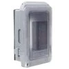 1-Gang Extra Duty Non-Metallic Low Profile While-In-Use Weatherproof Horizontal/Vertical Receptacle Cover, Gray by Commercial Electric -Eaton Sales gray commercial electric covers wcwl1pg 64 1000