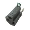 15 Amp Single Outlet Grounding Adapter, Gray by Commercial Electric 2 15 Amp Single Outlet Grounding Adapter, Gray by Commercial Electric -Eaton Sales gray commercial electric plug adapters u 09 64 1000