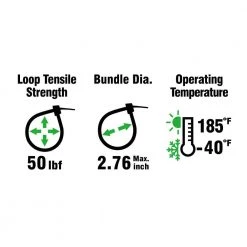 11 in. Cable Tie, Natural (100-Pack) by Commercial Electric 8 11 in. Cable Tie, Natural (100-Pack) by Commercial Electric -Eaton Sales natural commercial electric cable zip ties gt 280stc 4f 1000