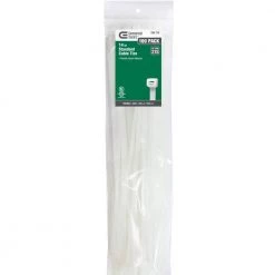 14 in. Cable Tie, Natural (100-Pack) by Commercial Electric