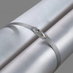 11 in. Stainless Steel Cable Tie (10-Pack) by Commercial Electric -Eaton Sales none commercial electric cable zip ties mlg 300st 10 31 1000