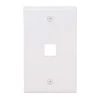 White 1-Gang 1-Decorator/Rocker/1-Duplex Wall Plate (1-Pack) by Commercial Electric 1 White 1-Gang 1-Decorator/Rocker/1-Duplex Wall Plate (1-Pack) by Commercial Electric -Eaton Sales white commercial electric a v wall plates 5001 wh 64 1000